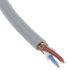 RS PRO Control Cable, 2 Cores, 0.22 mm², YY, Screened, 25m, Grey PVC Sheath, 24 AWG
