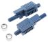 Conector de fibra óptica POF Broadcom serie HFBR, de color Azul, Símplex, para fibra de 1mm