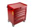 RS PRO 6 drawer Steel Wheeled Tool Chest, 830mm x 630mm x 450mm