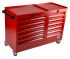 RS PRO 12 drawer Steel Wheeled Tool Chest, 870mm x 1085mm x 450mm