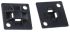 HellermannTyton Black Cable Tie Mount 20 mm x 20mm, 4mm Max. Cable Tie Width