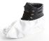 Cubrezapatos desechables  antideslizantes de color Blanco Kimberly Clark, talla M → L, paquete de 20 unidades