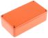 Hammond 1590 Series Orange Die Cast Aluminium Enclosure, IP54, Orange Lid, 112 x 60.5 x 31mm