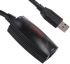 Cable USB 3.0 Roline, con A. USB A Macho, con B. USB A Hembra, long. 5m, color Negro