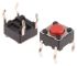 Red Stem Tactile Switch, SPST 50 mA @ 12 V dc 4.3mm Surface Mount