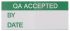 RS PRO Adhesive Pre-Printed Adhesive Label-QA Accepted-. Quantity: 140
