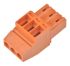 Weidmuller 3.5mm Pitch 3 Way Pluggable Terminal Block, Plug, Cable Mount, Screw Termination
