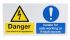 RS PRO 危险警告标志, 电气危险标志(英语), PP