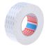 Tesa 4943 White Double Sided Cloth Tape, 0.1mm Thick, 7.7 N/cm, Non-Woven Backing, 50mm x 50m