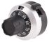 Bourns 22.8mm Black, Chrome Potentiometer Knob for 3.2mm Shaft Splined, H-516-3A