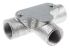 RS PRO Inspection Tee, Conduit Fitting, 25mm Nominal Size, Steel, Silver