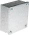 RS PRO Steel Galvanised Adaptable Box, 100mm x 100mm x 50mm