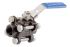RS PRO Carbon Steel Full Bore, 2 Way, Ball Valve, BSPP 1/2in