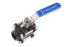 RS PRO Carbon Steel Full Bore, 2 Way, Ball Valve, BSPP 3/4in