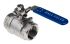RS PRO Stainless Steel Full Bore, 2 Way, Ball Valve, BSPP 1 1/4in