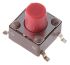 Red Stem Tactile Switch, Single Pole Single Throw (SPST) 50 mA @ 12 V dc 7mm Surface Mount