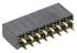 Samtec SSW Series Straight Through Hole Mount PCB Socket, 16-Contact, 2-Row, 2.54mm Pitch, Solder Termination