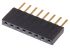 Conector hembra para PCB Samtec serie SSW, de 8 vías en 1 fila, paso 2.54mm, 550 V, 6.9A, Montaje en orificio pasante,