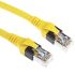 HARTING Yellow Cat6 Cable, SF/UTP, Male RJ45/Male RJ45, Terminated, 1m