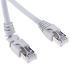 Weidmuller Cat6 Ethernet Cable Right Angle, RJ45 to Straight RJ45, S/FTP Shield, Grey LSZH Sheath, 1.5m