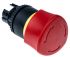 BACO Mushroom Red Push Button Head - Turn to Reset, 22mm Cutout, Round