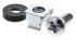 METCASE Combimet Schraubensatz, Montageset für Unicase-Gehäuse, ABS, Aluminium, M6, 4 Stück