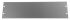 METCASE Aluminium Frontplatte 3U x 95TE, 482.6 x 132.5mm, Grau