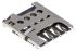 Molex Steckverbinder für Speicherkarten, 2.54mm, 6-polig, 1-reihig, Female, MIKROsim, Oberflächenmontage