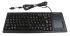 Cherry Wired USB Compact Touchpad Keyboard, QWERTY (US), Black