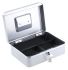 Silver Cash Box, 90 mm x 260mm x 195 mm