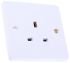 RS PRO White 1 Gang Plug Socket, 0 Poles, 13A, Type G - British, Indoor Use