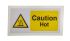 RS PRO 安全标签 热表面危险 "Caution Hot" 100mm 乙烯基 英语