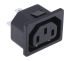 RS PRO C13 Snap-In IEC Connector Socket, 15A, 250 V