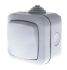 Timeguard Grey Push Button Light Switch, 1 Way, 1 Gang, Powerseal