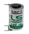 Batteria 1/2 AA Saft, Litio cloruro di tionile, 3.6V, 1.2Ah, terminale Pin PCB
