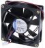 ebm-papst 8400 N Series Axial Fan, 24 V dc, DC Operation, 33m³/h, 700mW, 80 x 80 x 25mm