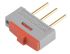 Wurth Elektronik Through Hole Slide Switch Single Pole Double Throw (SPDT) Latching 100 mA@ 42 V dc Slide