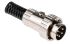 RS PRO 5 Pole Din Plug, 2A, 100 V ac, Twist Lock, Male, Cable Mount