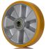 Tente Yellow Corrosion Resistant Trolley Wheel, 1600kg
