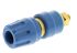 Hirschmann Test & Measurement 35A, Blue Binding Post With Brass Contacts and Gold Plated - 8mm Hole Diameter