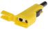 Hirschmann Test & Measurement Yellow Male Banana Plug, 4 mm Connector, Screw Termination, 30A, 30 V ac, 60V dc, Nickel