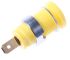 Hirschmann Test & Measurement Yellow Female Banana Socket, 4 mm Connector, Tab Termination, 25A, 1000V ac/dc, Gold