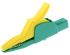 Zacisk krokodylkowy 32A izolowany 30mm Zielony, żółty Hirschmann Test & Measurement