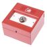 KAC Red Break Glass Call Point, Indoor, Resettable, Mains-Powered