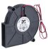 Ventilador centrífugo ARX de 75 x 75 x 15mm, alim 12 V dc, 550mA, caudal 16.58m³/h, 51.3 dB(A)dB(A), 4500rpm