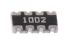 Bourns, CAT16 10kΩ ±1% Isolated Resistor Array, 4 Resistors, 0.25W total, 1206 (3216M), Concave