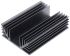 Disipador ABL Components de Aluminio Negro, 1.25°C/W, dim. 125 x 88 x 35mm, para usar con Aluminio Rectangular Universal