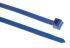 HellermannTyton Cable Tie, High Chemical Resistance, 387mm x 7.4 mm, Blue ETFE, Pk-50