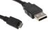 Roline USB 2.0 Cable, Male USB A to Male Micro USB B Cable, 1.8m