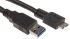 Roline Male USB A to Male Micro USB B, 2m, USB 3.0 Cable